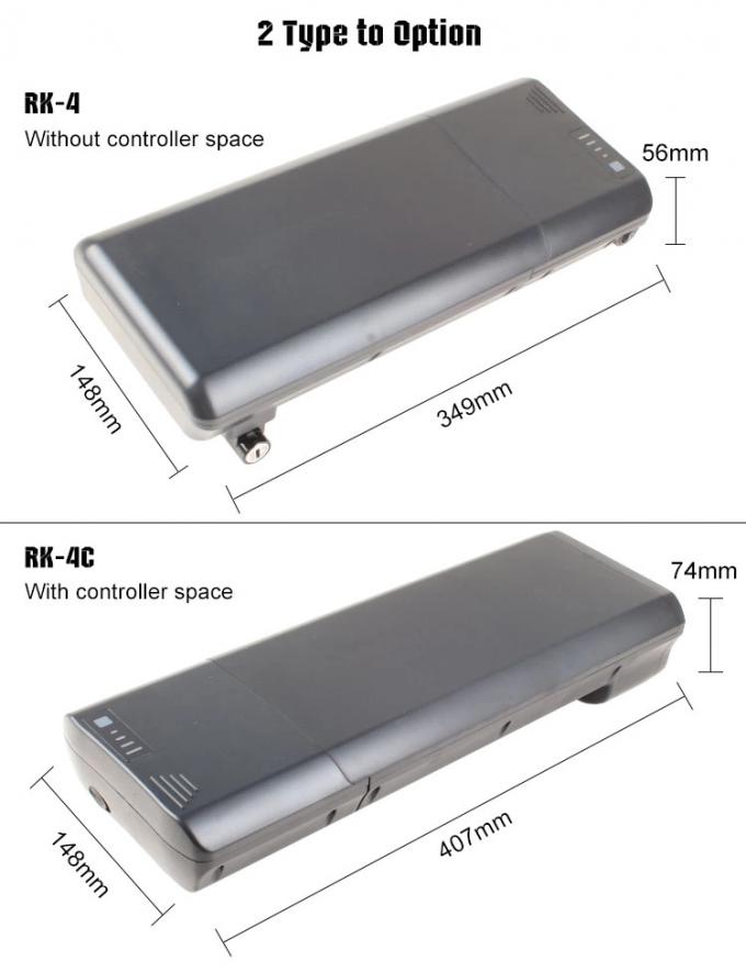 China Professional Supplier 36V 17.5Ah  電動自転車 Battery Rear Rack