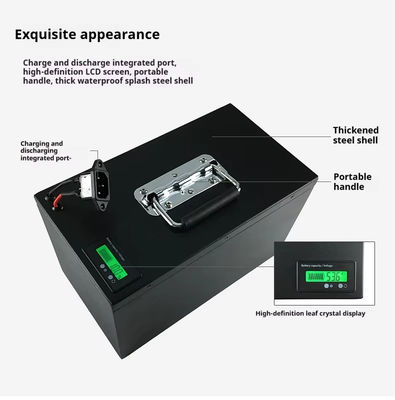 LiFePO4 Lithium Electric Motorcycle Battery Li Ion Power Battery Pack 72V 20Ah