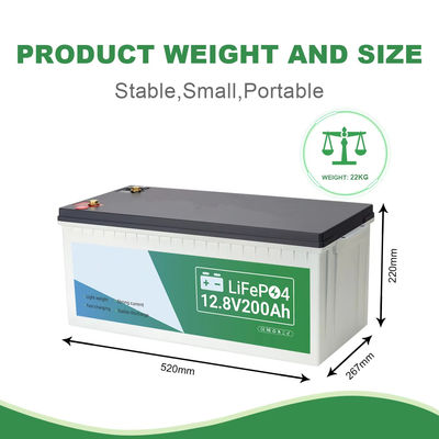 AA Lithium Ion Rv Battery Pack Rechargeable 12.8V 200ah
