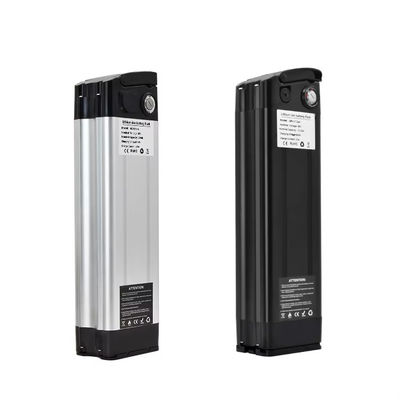 36V 24 Volt 10Ah 10.4Ah Electric Bicycle Battery Pack Lithium Ion Silver Fish