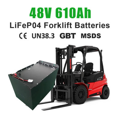quality High Capacity 48V 610Ah Lithium Ion Forklift Batteries Pack for AeriaWork Platforms and Electric Truck Wheel Loaders factory